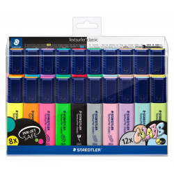 markers , fluo , Staedtler Classic Highlighters - 20 Colors