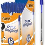 Boîte de 50 stylos-bille BIC Cristal Original – Bleu