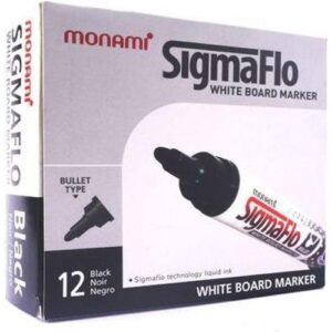 Boîte de 12 marqueurs pour tableau blanc Monami SigmaFlo