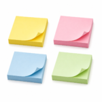 Lot de 12 notes post-it 4 couleurs MEMORY 76x76 mm