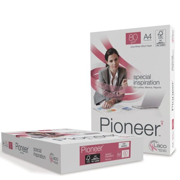 Ramette papier A4 80 g Pioneer – 500 feuilles