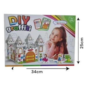 DIY Castle Graffiti Coloriage