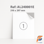 Paquet de 100 étiquettes autocollantes A4 – 210×297 mm